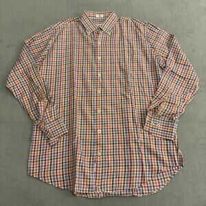 Peter Millar Shirt Long Sleeve Multi Color Plaid Size L Large - Collared